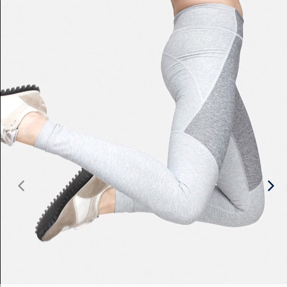 NWOT Outdoor Voices Two-Tone Leggings in Gray